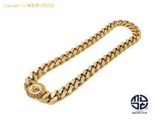 VERSACE ヴェルサーチ ゴールドカラー メデューサ チョーカー チェーン ネックレス DG16949 アクセサリー 【 TM2308069 】の基本紹介画像