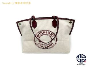 バーバリー BURBERRY バーバリー ロゴ グラフィック ソサエティ トートバック 8037378 キャンパス 【 TM2309005 】の基本紹介画像