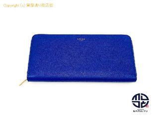 セリーヌ CELINE セリーヌ ブルー系 マルチファンクション ラージ ジップウォレット 長財布 サイフ 【 TM2309016 】の基本紹介画像
