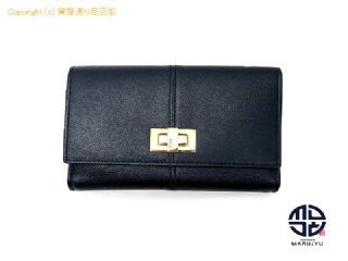 フェンディ FENDI フェンディ ピーカブー ブラック 黒 3つ折り財布 8M0419 サイフ 【 TM2309019 】の基本紹介画像