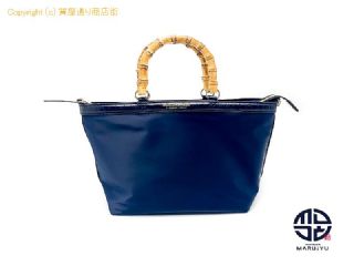 モーダプリンチぺ modaprincipe モーダプリンチペ ナイロン バンブーハンドル 2WAYショルダーバック ネイビー 【 TM2309043 】の基本紹介画像