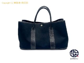 エルメス ガーデンパーティー HERMES エルメス 黒 ガーデンパーティーPM トートバック T刻印 ハンドバック 【 TM2309045 】の基本紹介画像