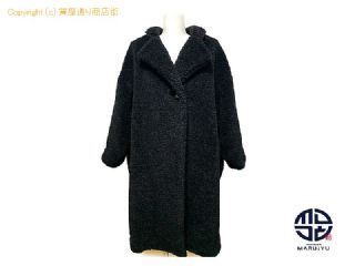 ヨーコチャン YOKO CHAN ヨーコチャン 黒ボア ポリエステル ロングコート YCC-620-142 レディース 服 アパレル 【 TM2309064 】の基本紹介画像