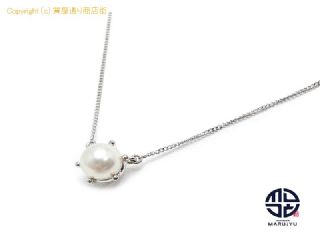 VENDOME ヴァンドーム青山 PT900/850 プラチナ アコヤパール 真珠 約6.8mm ネックレス アクセサリー シンプル 【 TM2309061 】の基本紹介画像