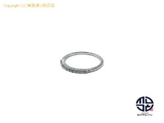 K18WG 18金ホワイトゴールド ダイヤ ハーフエタニティ リング 指輪 アクセサリー 約15号 【 TM2307055 】の基本紹介画像