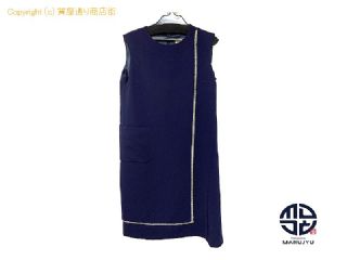 グレースクラス GRACE CLASS グレースクラス クリスタル付き ワンピース ネイビー ドレス レディース 服 アパレル サイズ38 【 TM2310004 】の基本紹介画像