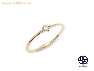 ete エテ K18 18金イエローゴールド ダイヤ「ブライト」 リング 指輪 アクセサリーシンプル 約8号 【 TM2309084 】の基本紹介画像