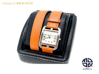 HERMES エルメス ケープコッド ドゥブルトゥール CC1.210 レディース 腕時計 クオーツ 電池式 QZ 【 TM2309077 】の基本紹介画像