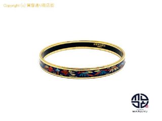 エルメス HERMES エルメス エナメル エマイユPM ゴールド金具 バングル ブレスレット アクセサリー 【 TM2310018 】の基本紹介画像
