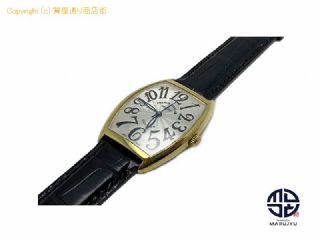 フランク ミュラー FRANCK MULLER フランクミュラー トノーカーベックス サンセット 2852SC 金無垢 750YG クロコレザー メンズ 腕時計 自動巻き AUTO 【 TM2304076 】の基本紹介画像