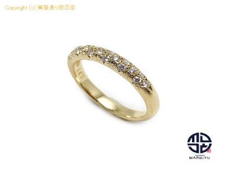 田崎真珠 TASAKI 田崎 タサキ K18 18金イエローゴールド ダイヤ パヴェ リング 指輪 アクセサリー 約11号 【 TM2310082 】の基本紹介画像