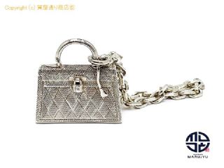 エルメス HERMES エルメス SV925 シルバー ケリーバック型 バックチャーム キーリング キーホルダー 【 TM2310116 】の基本紹介画像