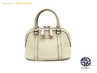 グッチ GUCCI グッチ マイクログッチ シマ オフホワイト 449654 ハンドバック 2WAYショルダーバック 【 TM2311034 】の基本紹介画像