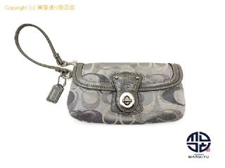 コーチ COACH コーチ グレー シグネチャー柄 ミニポーチ 小物入れ 【 TM2311043 】の基本紹介画像