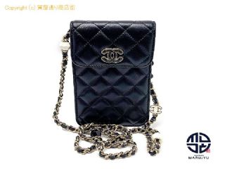 シャネル CHANEL シャネル AP3228 ブラック フォンフォルダー チェーンショルダーバック ポシェット 【 TM2311047 】の基本紹介画像