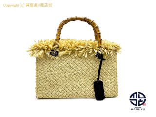 ロベルト パンカーニ ROBERTO Pancani ロベルト パンカーニ フリンジ バンブー かごバック トートバック 【 TM2311048 】の基本紹介画像