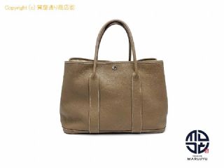 エルメス ガーデンパーティー HERMES エルメス ネコンダ ガーデンパーティPM トートバック エトゥープ シルバー金具 □N刻印 【 TM2311185 】の基本紹介画像