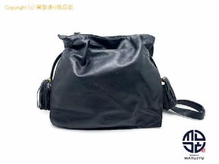 ロエベ LOEWE ロエベ フラメンコ 黒 ブラック ナッパ 380.82.H38 ショルダーバック 【 TM2311188 】の基本紹介画像