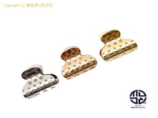ルイ ヴィトン LOUIS VUITTON ルイヴィトン アクセソワール シェブ ナノクラブPM  ヘアクリップ ゴールド x ローズゴールド x シルバー M68940 髪飾り ヘアアクセ 【 TM2311214 】の基本紹介画像