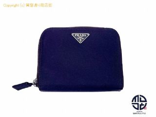 プラダ PRADA プラダ パープル系 ナイロン TESSUTO テスート コンパクトジップ M605 サイフ 財布 【 TM2311218 】の基本紹介画像