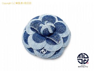 シャネル CHANEL シャネル デニム カメリア 17P コサージュ ブローチ アクセサリー 【 TM2312073 】の基本紹介画像