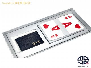 グッチ GUCCI グッチ 700469 ホースビット ブラック 黒 カードケース&トランプセット 【 TM2312160 】の基本紹介画像