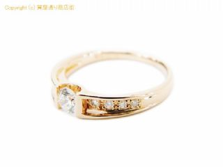 ノンブランド K18 ダイヤリング 0.296ct 0.10ct 11号 2.7g 【 SA72387 】の基本紹介画像