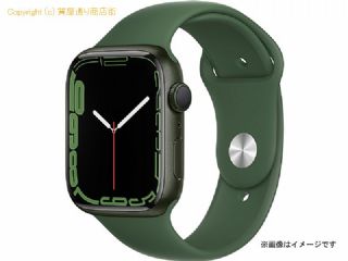 アップル シリーズ7 アップルウォッチ Apple Watch 男女兼用腕時計 シリーズ7(GPSモデル) 45mm グリーンアルミニウムケースとクローバースポーツバンド MKN73J/A 【 SA66123 】の基本紹介画像