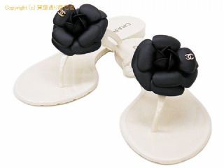 シャネル シャネル CHANEL ラバー カメリア サンダル サイズ38 G26012 【 SA5p224 】の基本紹介画像