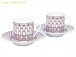 エルメス エルメス HERMES Hデコ カップ&ソーサー 2客セット ルージュ 【 SA531605 】の基本紹介画像