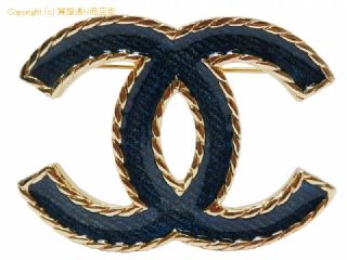 シャネル シャネル CHANEL デニムカラー CCマーク ブローチ ABC726 I24P 【 SA531955 】の基本紹介画像