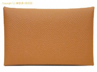 エルメス エルメス HERMES カードケース カルヴィ ゴールド ヴォーエプソン W刻印 【 SA532124 】の基本紹介画像