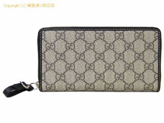 グッチ グッチ GUCCI GGエンブレム ジップアラウンドウォレット 819122 ベージュ&ダークブラウン 【 SA532244 】の基本紹介画像