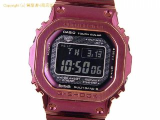 カシオ G-SHOCK カシオ CASIO メンズ腕時計 G-SHOCK ジーショック フルメタル FULL METAL 5000 Series GMW-B5000RD-4JF ボルドー タフソーラー 電波時計 モバイルリン 【 SA66440 】の基本紹介画像