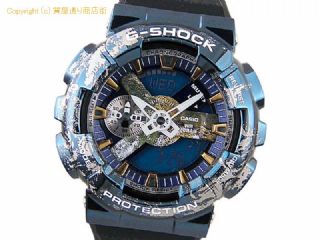 カシオ G-SHOCK カシオ CASIO メンズ腕時計 ジーショック G-SHOCK 110 SERIES GM-110EARTH-1AJR クオーツ 地球 宇宙 【 SA66450 】の基本紹介画像