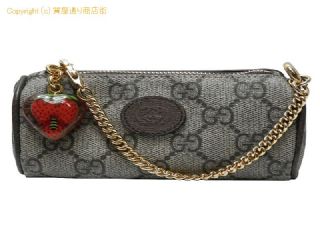 グッチ グッチ GUCCI GGスプリーム/レザー GGストロベリー コインケース/ミニポーチ 726253 【 SA532278 】の基本紹介画像