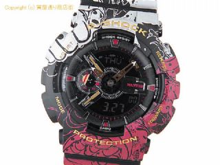 カシオ G-SHOCK カシオ CASIO メンズ腕時計 ジーショック G-SHOCK ワンピース ONE PIECE コラボレーションモデル GA-110JOP-1A4JR クオーツ アニメ マンガ 【 SA66451 】の基本紹介画像