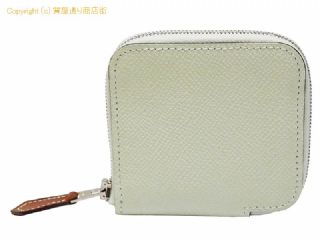 エルメス エルメス HERMES コインケース アザップ コンパクトミニ シルクイン ヴォーエプソン ヴェールフィズ 自由に 犬 【 SA532280 】の基本紹介画像