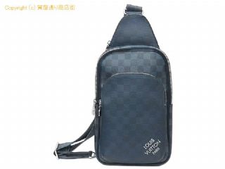 ルイ ヴィトン ルイ・ヴィトン LOUIS VUITTON ダミエアンフィニ ボディバッグ/ショルダーバッグ アヴェニュー・スリングバッグ N40439 ネイビー 【 SA532292 】の基本紹介画像