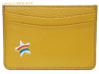アニヤ・ハインドマーチ ANYA HINDMARCH アニヤ・ハインドマーチ カードケース マスタード イエロー スター レインボー 913195 【 SA532310 】の基本紹介画像