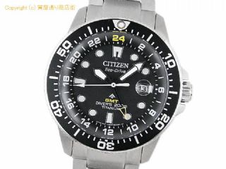 シチズン プロマスター シチズン CITIZEN メンズ腕時計 プロマスター マリン GMT ダイバーズ BJ7110-89E エコドライブ 200m防水 チタニウム ブラック/イエロー 【 SA66472 】の基本紹介画像