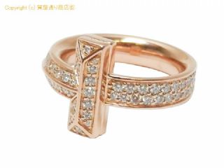 ティファニー ティファニー TIFFANY & Co. 750ローズゴールド/ピンクゴールド 指輪 ティファニーT Tワンリング ダイヤモンド0.54ct サイズ9号 【 SA72648 】の基本紹介画像