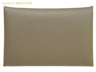 エルメス エルメス HERMES カードケース カルヴィ エトゥープ ヴォーエプソン U刻印 【 SA532447 】の基本紹介画像