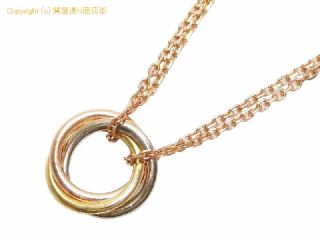 カルティエ カルティエ CARTIER 750YG/WG/PG スウィート トリニティ ネックレス 【 SA72650 】の基本紹介画像