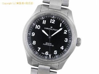 ハミルトン カーキ ハミルトン HAMILTON メンズ腕時計 カーキ フィールド エンジニアド ガーメンツ リミテッドエディション H70235130 チタニウム 自動巻 ミリタリー 【 SA66482 】の基本紹介画像