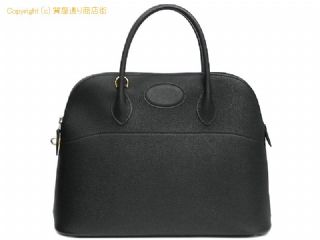エルメス ボリード エルメス HERMES ハンドバッグ ボリード35 ブラック アルデンヌ ゴールド金具 □D刻印 【 SA532498 】の基本紹介画像