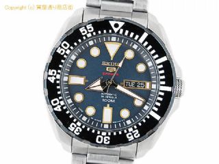 セイコー セイコー5 セイコー SEIKO メンズ腕時計 セイコー5 スポーツ SRP605J1 自動巻 ブルー 100m防水 デイデイト 【 SA66487 】の基本紹介画像