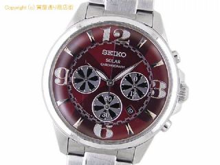 セイコー セイコー SEIKO メンズ腕時計 スピリット ルパン三世コラボ 峰不二子モデル SBPY045 ソーラー レッド 100m防水 クロノグラフ 限定品 【 SA66495 】の基本紹介画像
