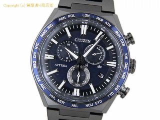 シチズン アテッサ シチズン CITIZEN メンズ腕時計 アテッサ ACT Line ブラックチタンシリーズ CB5967-66L エコドライブ 電波時計 チタニウム 【 SA66496 】の基本紹介画像