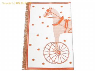 エルメス エルメス HERMES ブランケット シュヴァル・カブリオレ エレガントな馬車 テラコッタ 【 SA532449 】の基本紹介画像